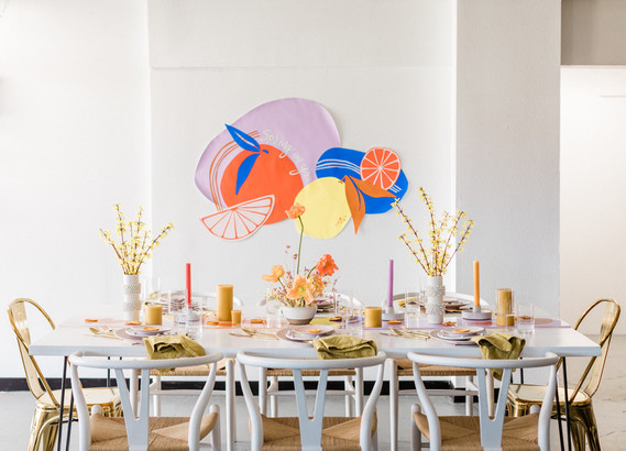 Modern spring tablescape ideas plus 3 spring cocktails