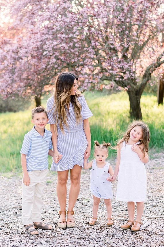 easter brunch picnic in the wildflowers