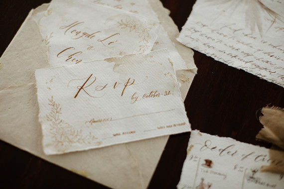 Tropical fall wedding in Thailand with rust and peachy accents