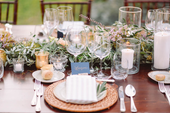 Romantic destination wedding at a pink Tuscan villa