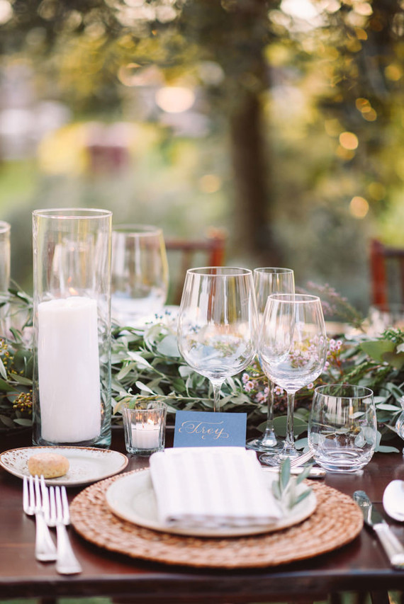 Romantic destination wedding at a pink Tuscan villa