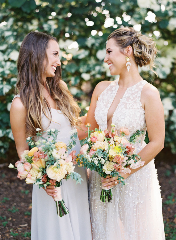 Romantic Hawaii wedding with an insanely cool dress, inspired by a Maui sunset