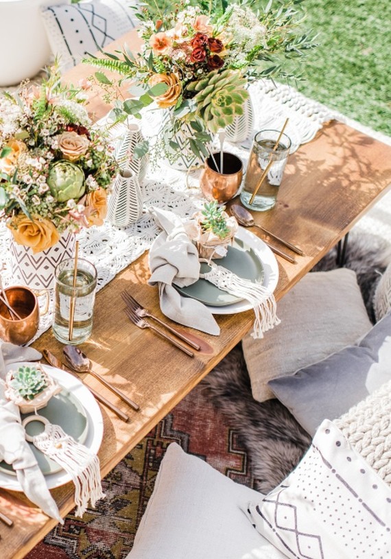 Boho Western boy's baby shower Inspiration