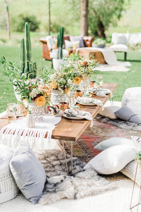 Boho Western boy's baby shower Inspiration