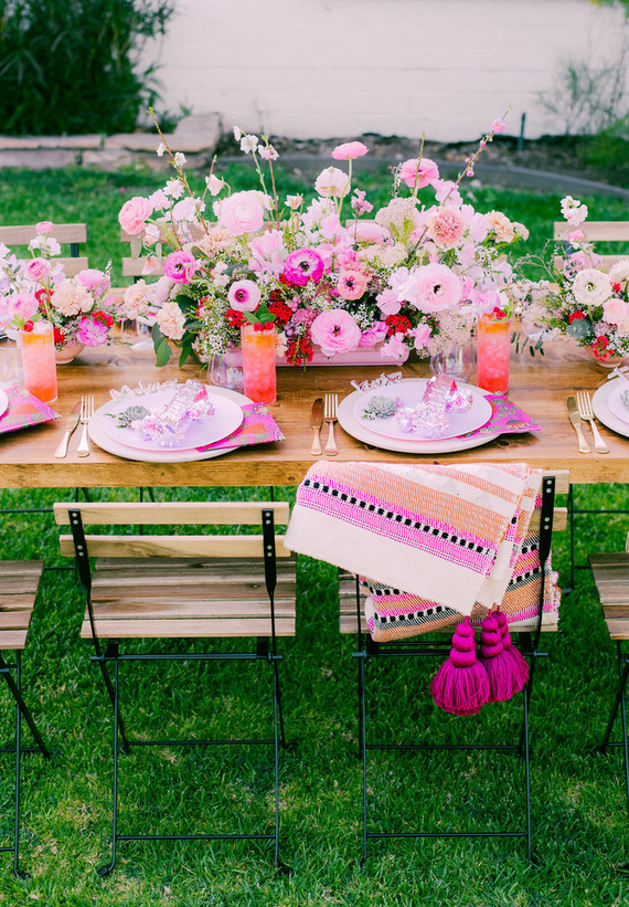 All pink Cinco de Mayo party Inspiration