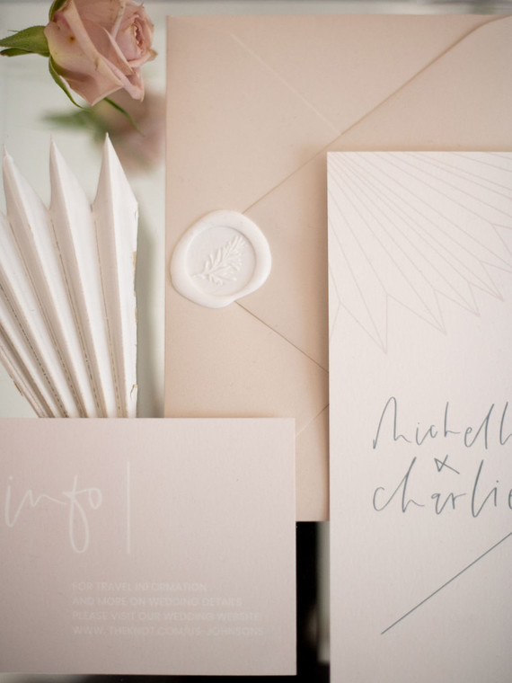Modern wedding invitations