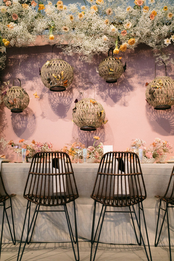 Spring wedding decor