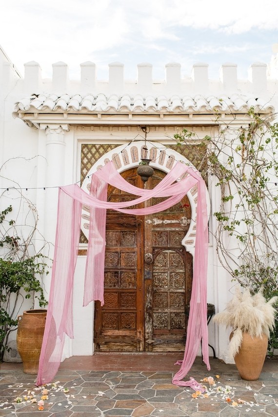 Milennial Pink Boho Dream Wedding at Korakia in Palm Springs