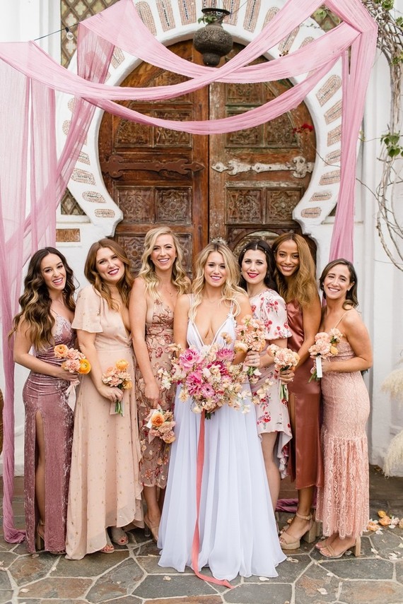 Milennial Pink Boho Dream Wedding at Korakia in Palm Springs