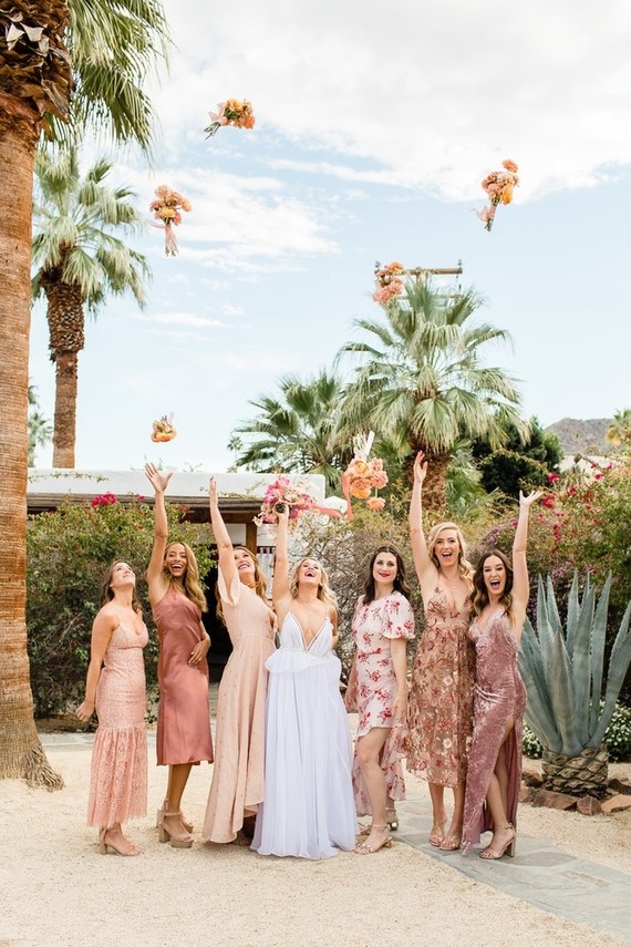 Milennial Pink Boho Dream Wedding at Korakia in Palm Springs