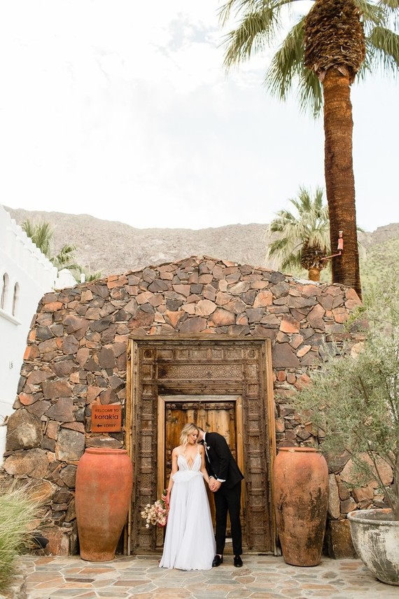 Milennial Pink Boho Dream Wedding at Korakia in Palm Springs