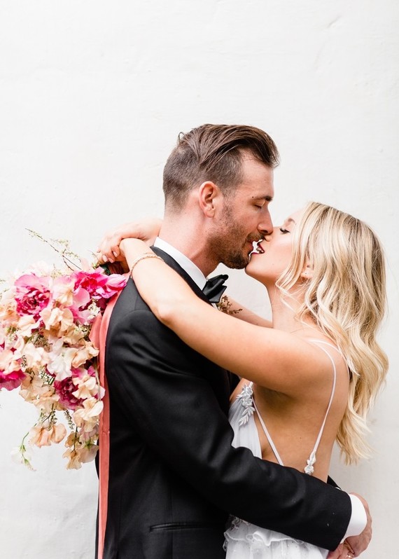 Milennial Pink Boho Dream Wedding at Korakia in Palm Springs