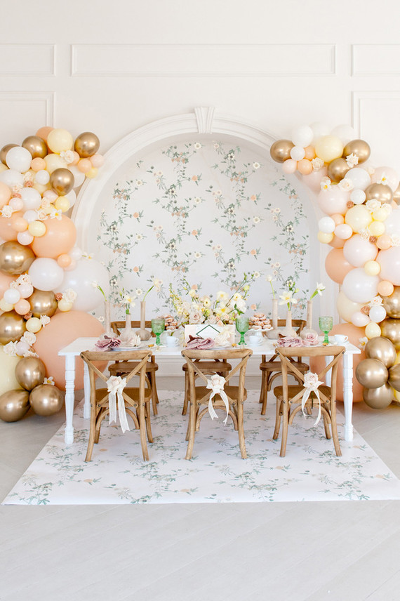 Floral French Cafe girl's birthday Inspiration
