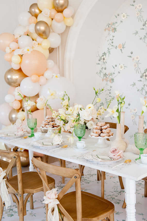 Floral French Cafe girl's birthday Inspiration