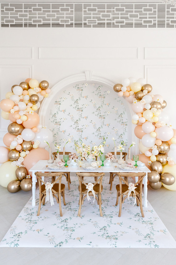 Floral French Cafe girl's birthday Inspiration