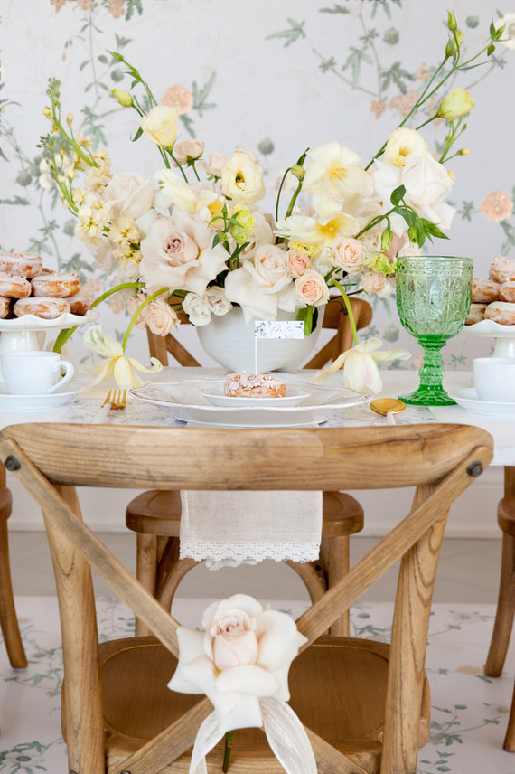 Floral French Cafe girl's birthday Inspiration