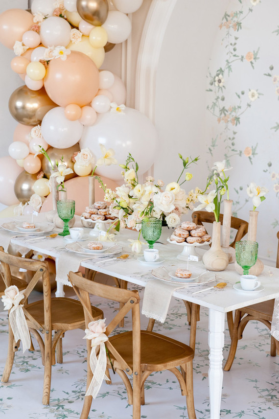 Floral French Cafe girl's birthday Inspiration