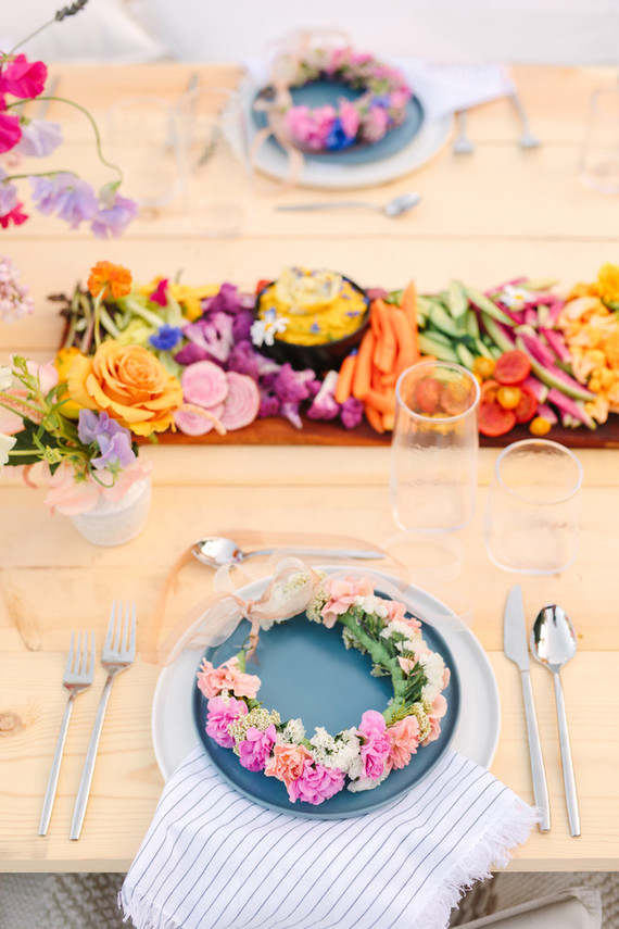 Spring crudités boards