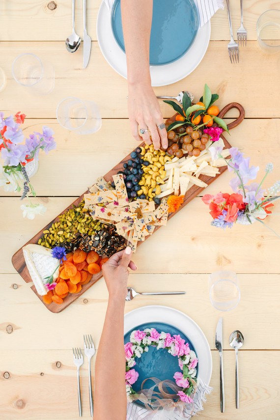 Bright Spring crudités boards
