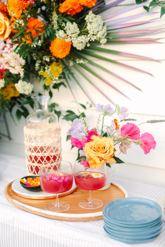 Bright spring cocktail