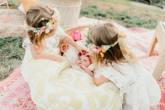 Rainbow alpaca girl's birthday party for twins