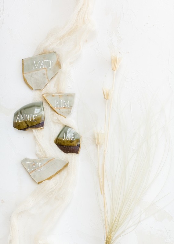 Natural tone modern Wabi Sabi wedding ideas