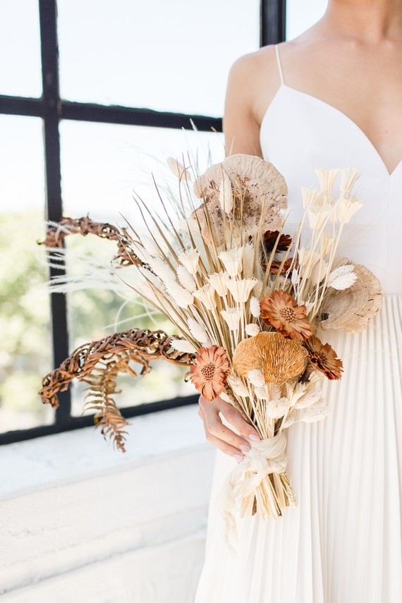 Natural tone modern Wabi Sabi wedding ideas