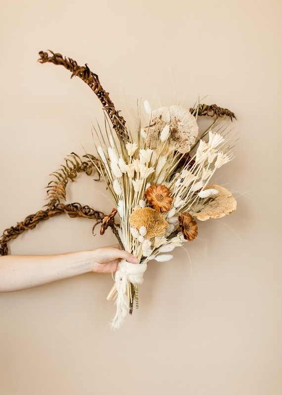 Natural tone modern Wabi Sabi wedding ideas