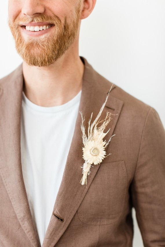 Natural tone modern Wabi Sabi wedding ideas