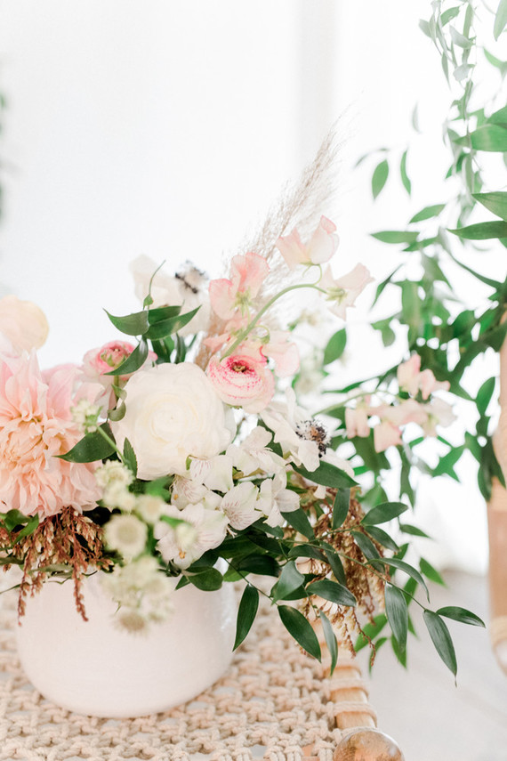 Botanical themed girl's baby shower