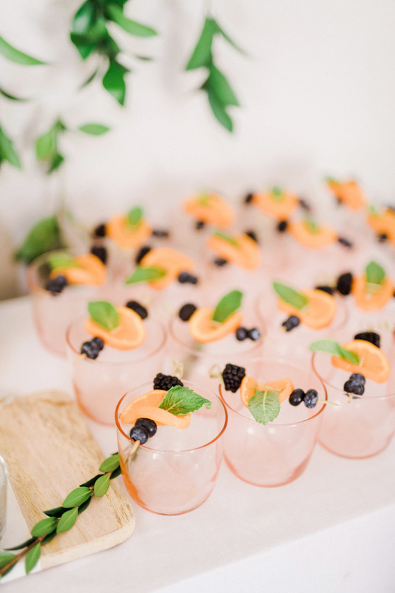 Botanical themed girl's baby shower