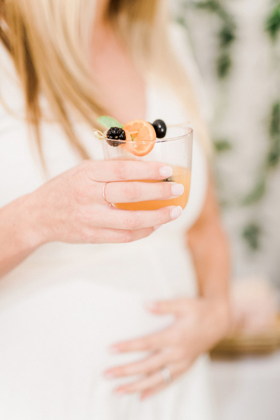 Botanical themed girl's baby shower