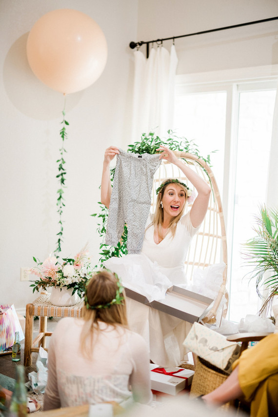 Botanical themed girl's baby shower