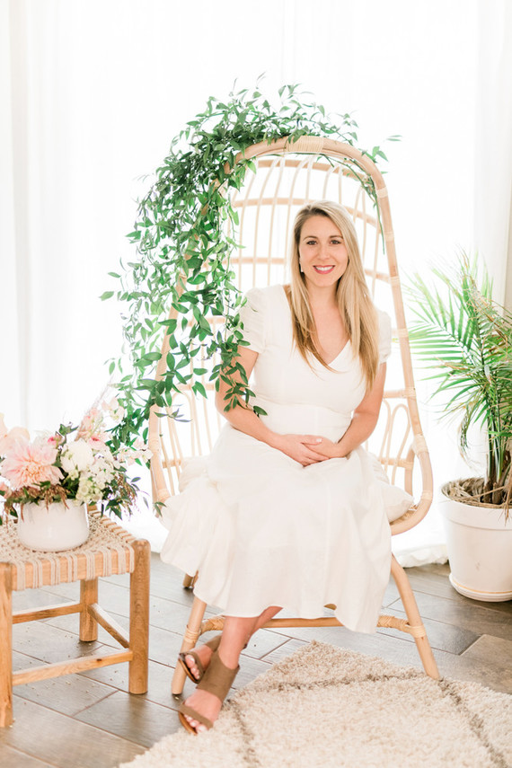 Botanical themed girl's baby shower