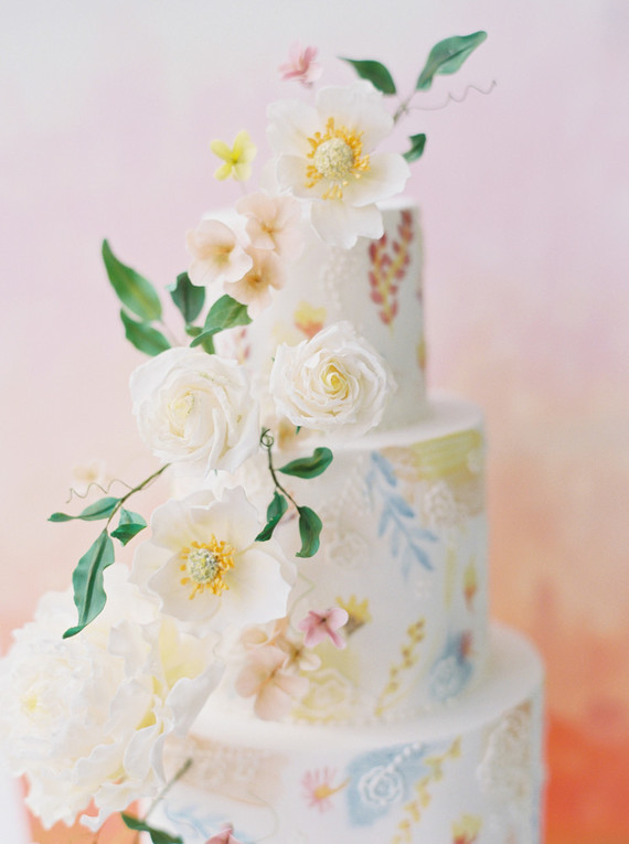 Delicate painterly spring wedding ideas