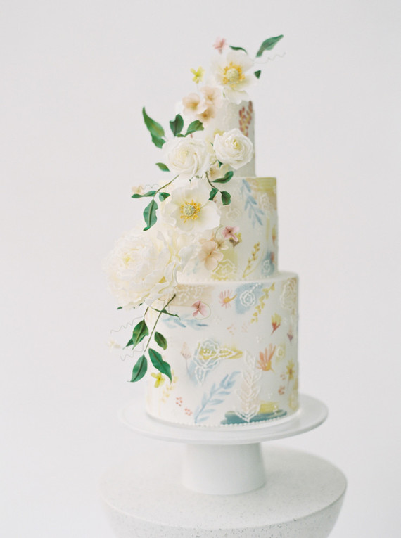 Delicate painterly spring wedding ideas