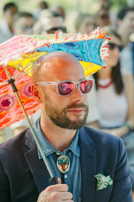 beautifully rustic Anderson Valley wedding with a hippie bus and floral mandala