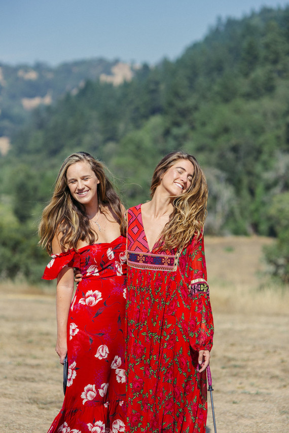 beautifully rustic Anderson Valley wedding with a hippie bus and floral mandala