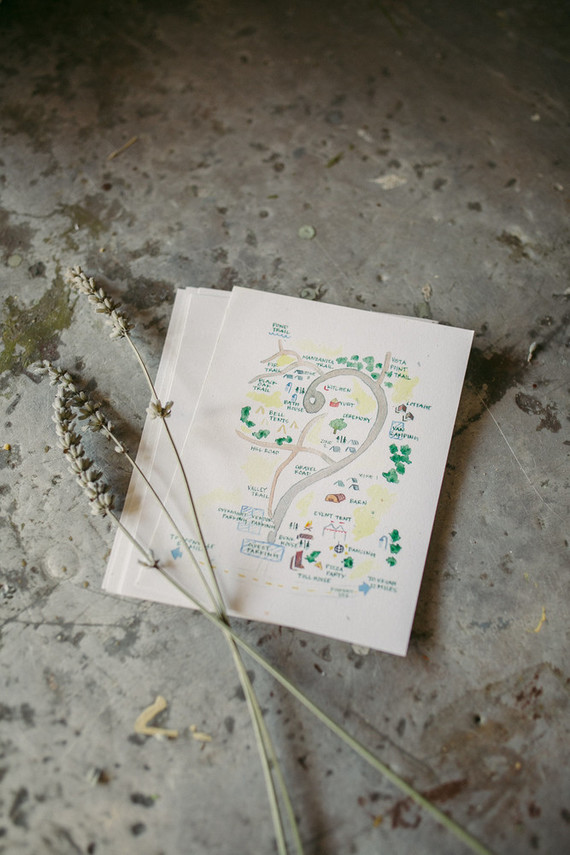 beautifully rustic Anderson Valley wedding with a hippie bus and floral mandala