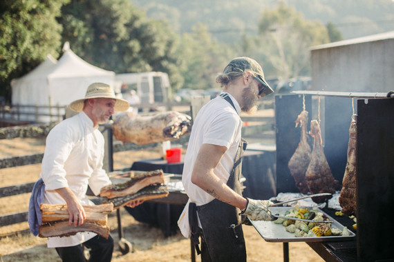 beautifully rustic Anderson Valley wedding with a hippie bus and floral mandala