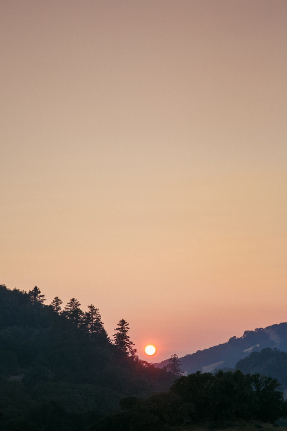 beautifully rustic Anderson Valley wedding with a hippie bus and floral mandala