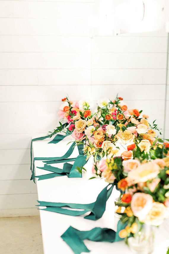 Jewel tone wedding bouquet at the Prospect House