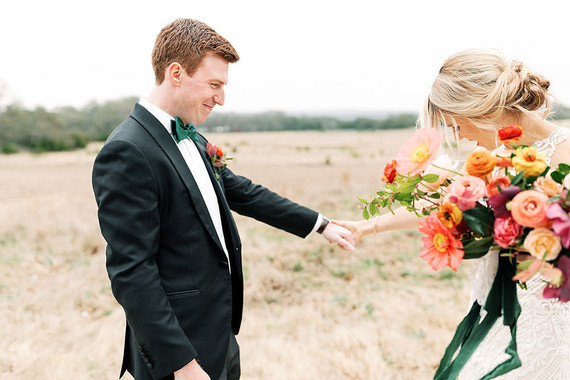 Jewel tone wedding at the Prospect House in Austin, Texas