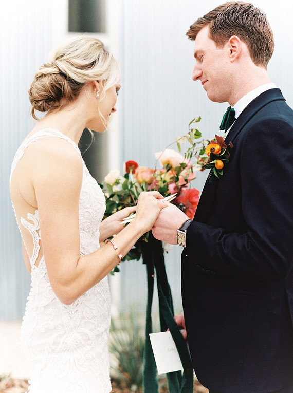 Jewel tone wedding at the Prospect House in Austin, Texas