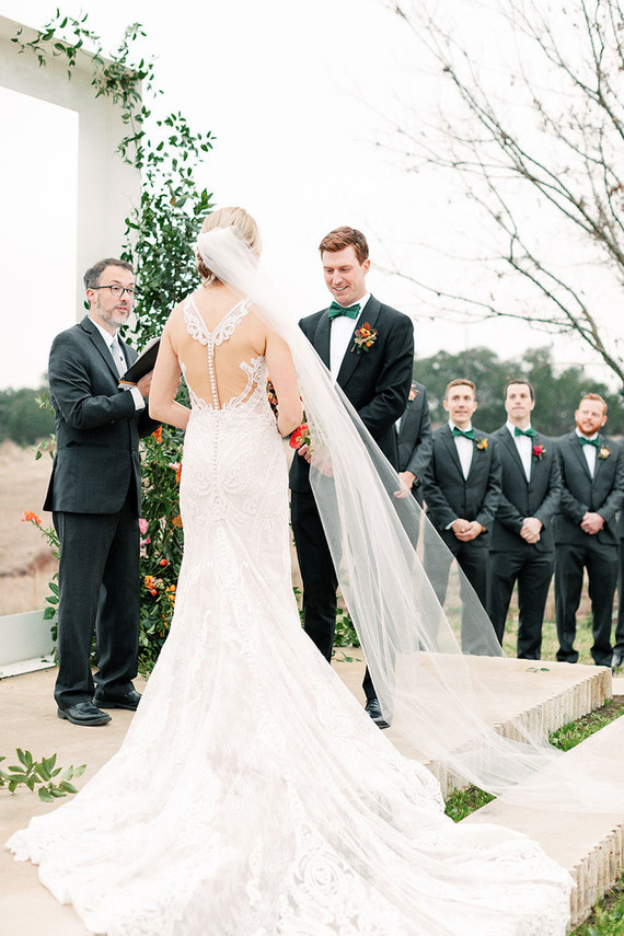 Grey bridesmaid dresses at the Prospect House in Austin Texas