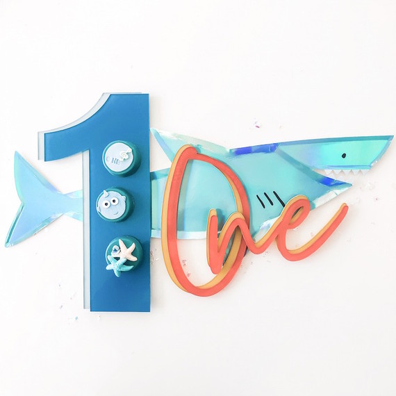 Baby shark themed 1st birthday party