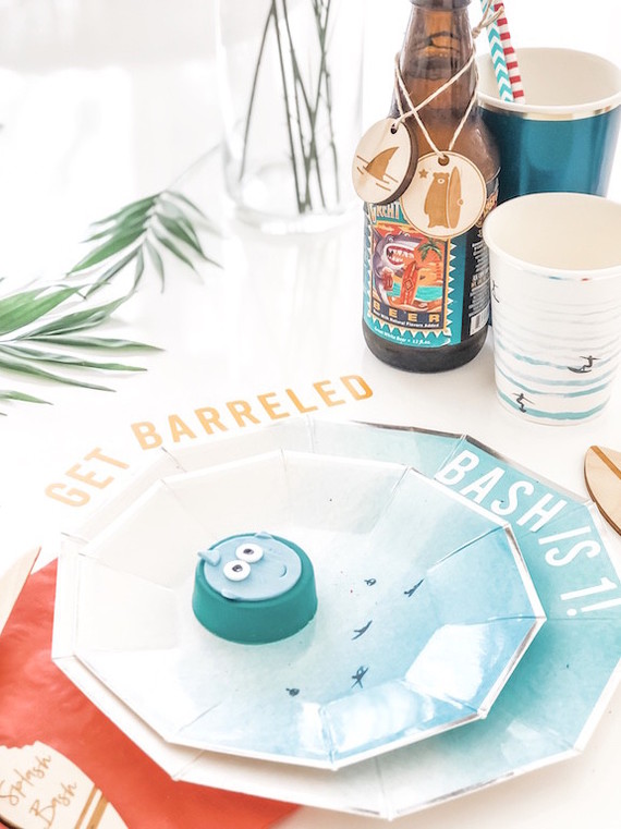 Baby shark themed 1st birthday party