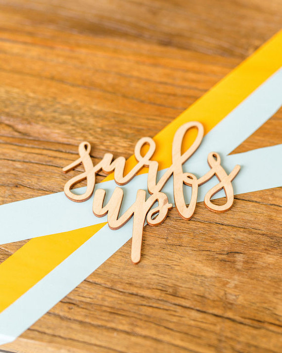 Surf themed 1st birthday party