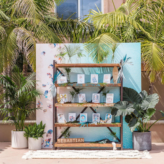 Surf themed 1st birthday party