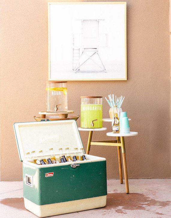 Surf themed 1st birthday party